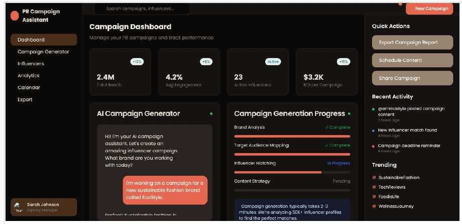 PR Campaign Assistant